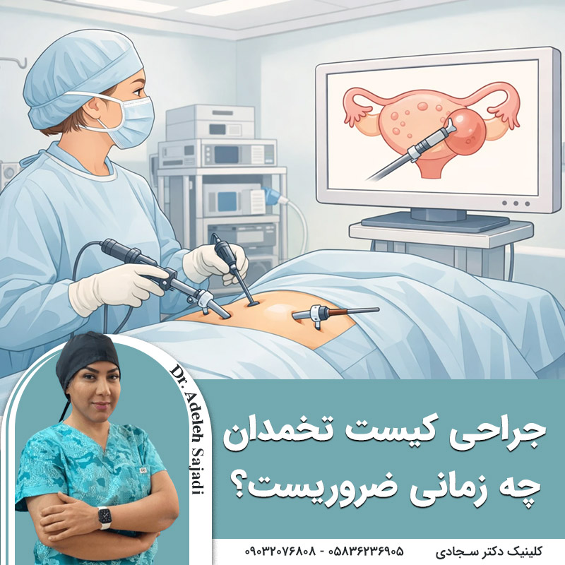  چه زمانی جراحی کیست تخمدان ضروریست؟